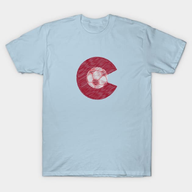 Colorado Soccer T-Shirt by MAS Design Co